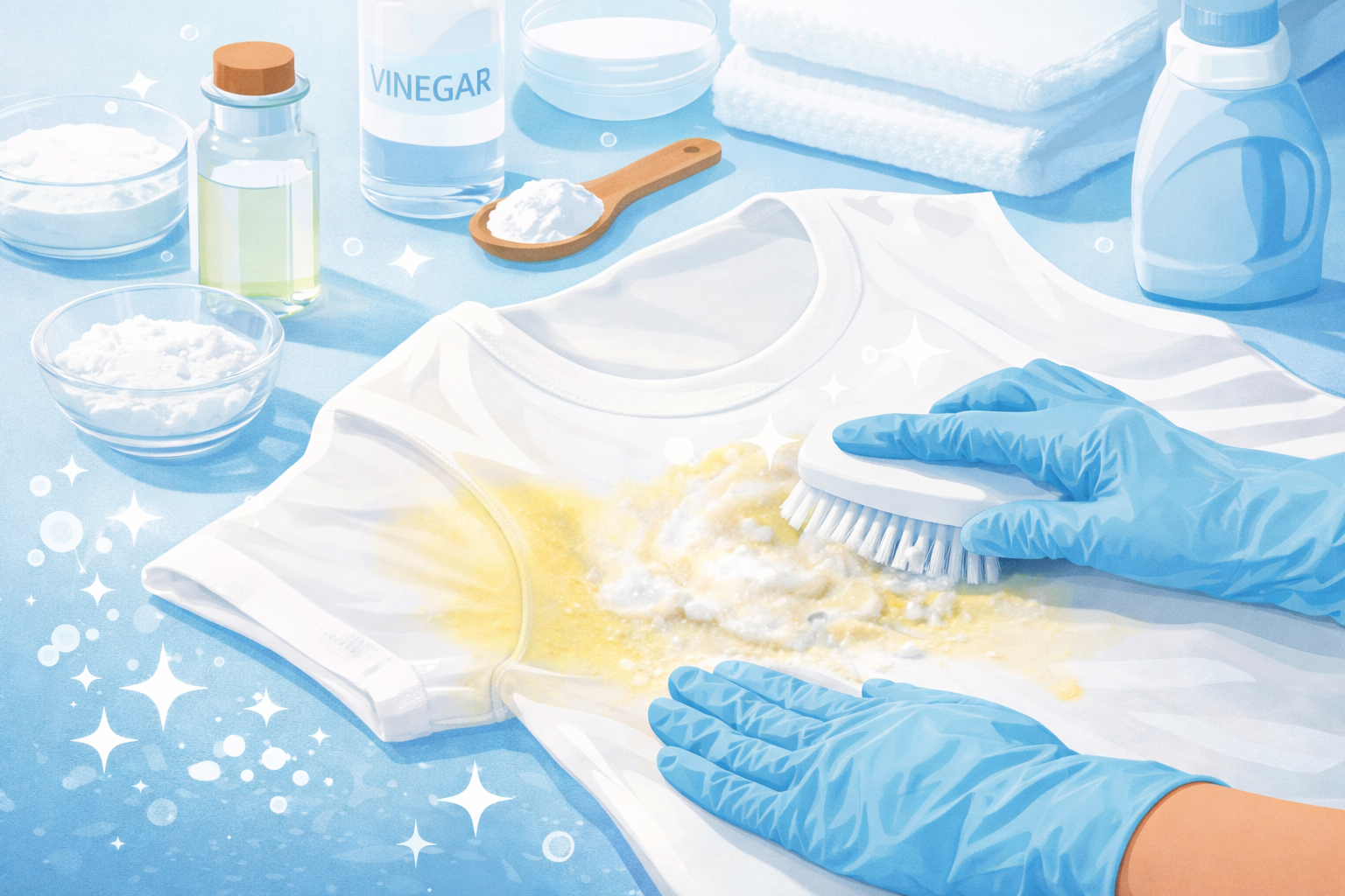 👕 How to Wash White Clothes to Remove Yellow Sweat Stains (Complete Guide)