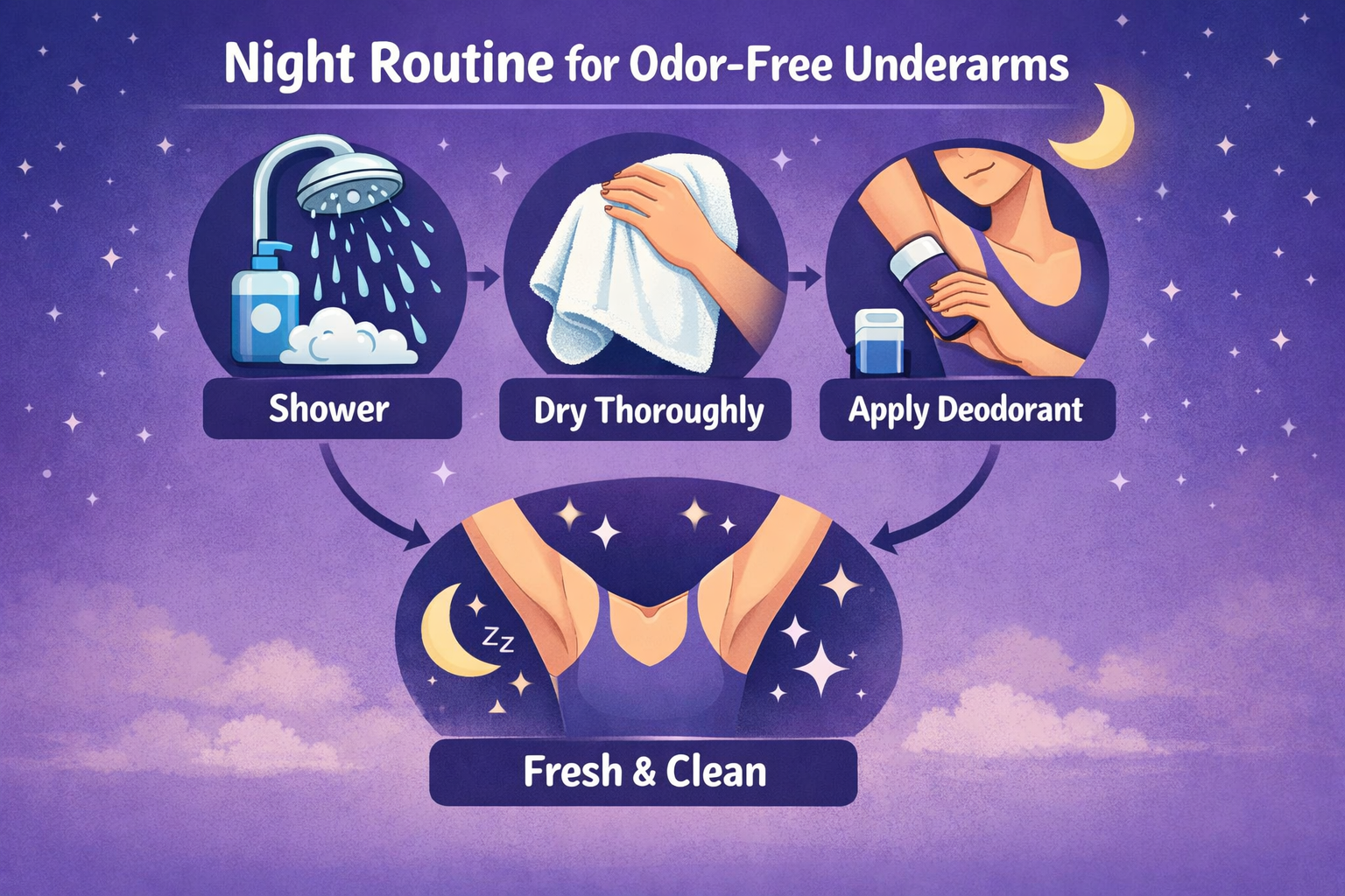 Night Routine for Odor-Free Underarms (What Dermatologists Recommend)
